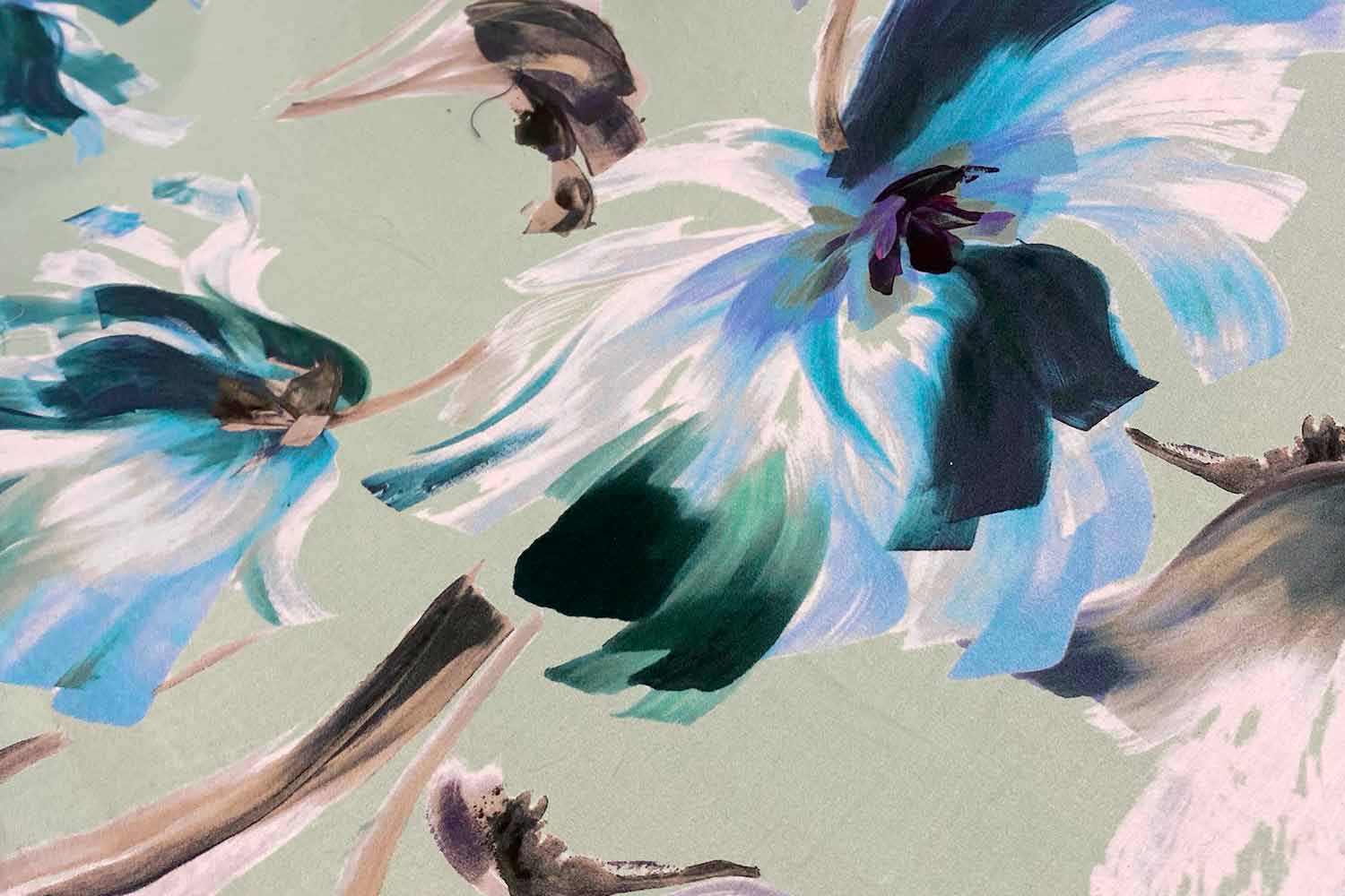 green-cotton-fabric-with-flowers